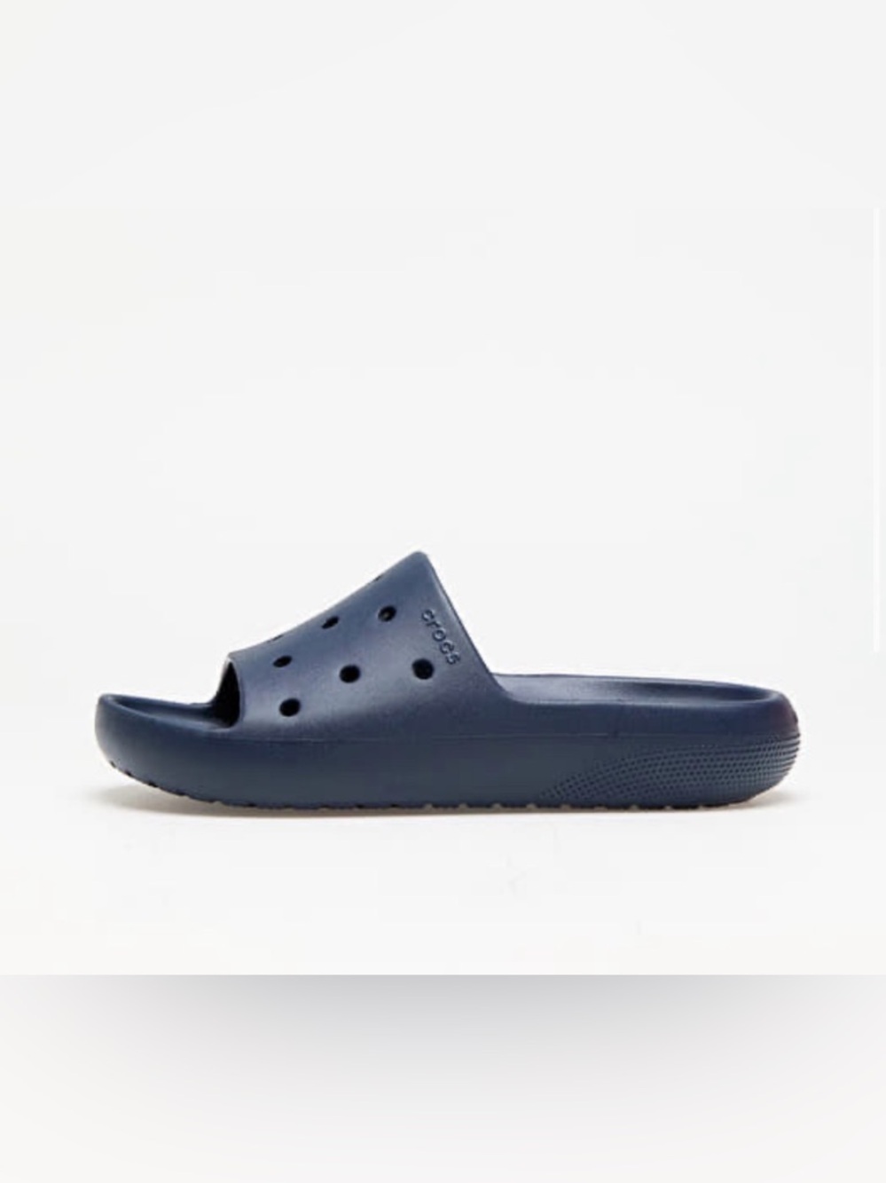 CROCS Navy Slide Lightweight Slip-On slides navy blue EUC M 6 - W 8